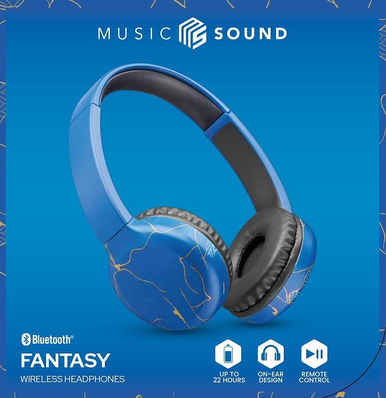 Cellularline Cuffie Wireless Btmusicsoundfan243 Blu