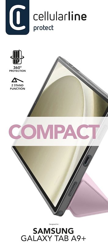 Cellularline Custodia Galaxy Tab A9+ Compact Rosa
