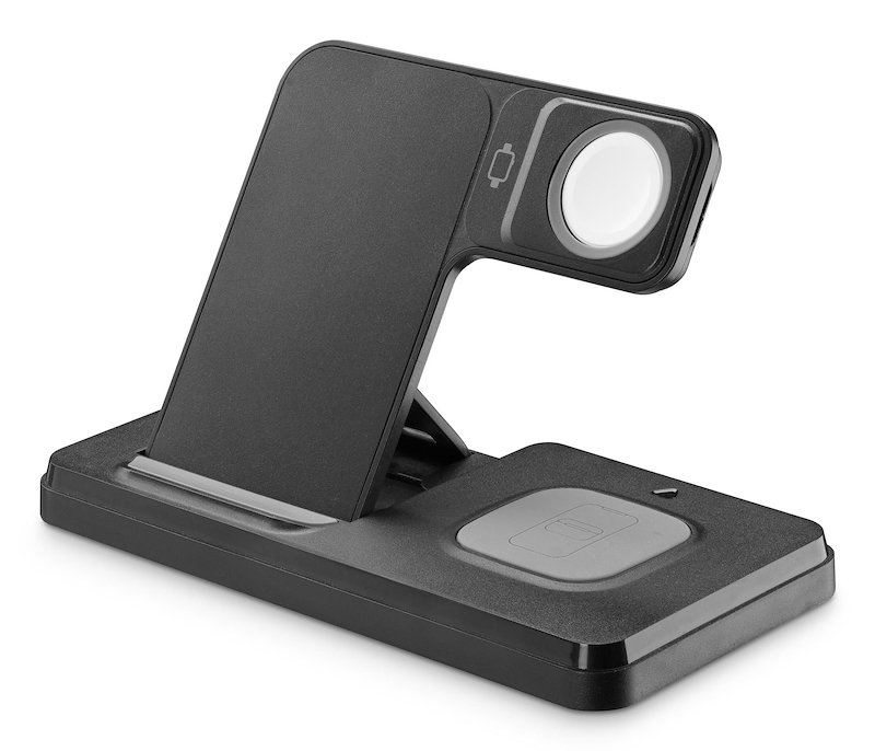 Cellularline Caricabatterie WIRESTAND3IN1FBK