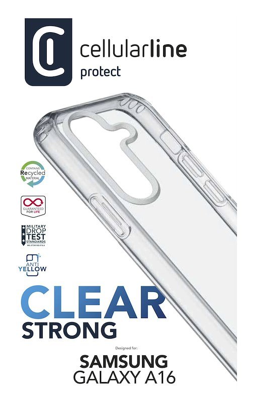 Cellularline Custodia Galaxy A16 Clear Strong Trasparente