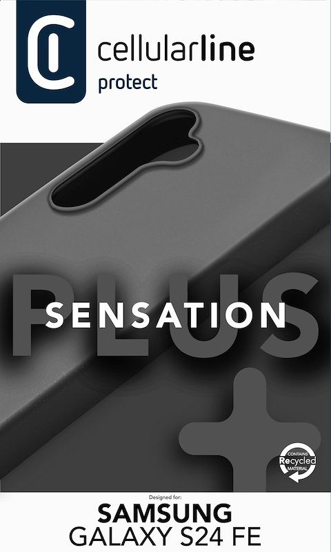 Cellularline Custodia Galaxy S24 FE Sensation Plus Nero