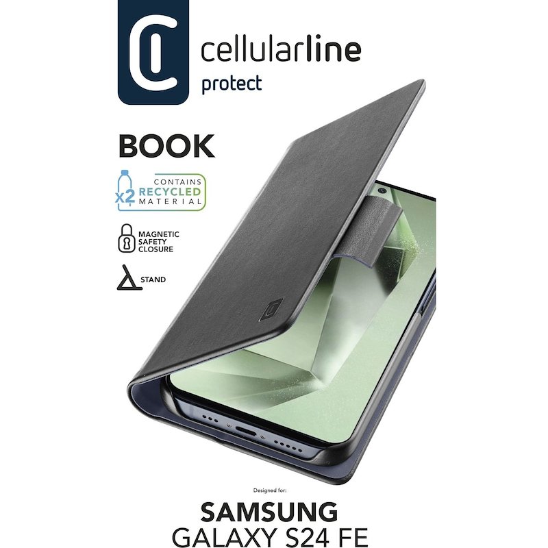 Cellularline Custodia Galaxy S24 FE Book Nero