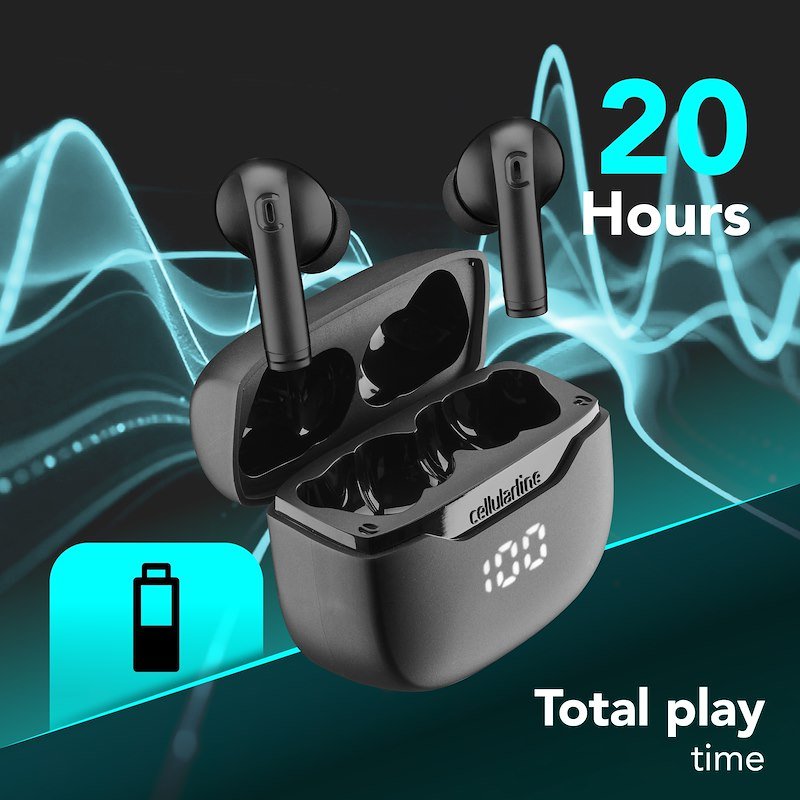 Cellularline Auricolari TWS Bluetooth Btkeytwsk Nero