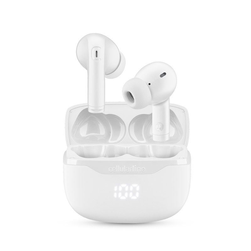 Cellularline Auricolari TWS Bluetooth KEY con Custodia LED - 9