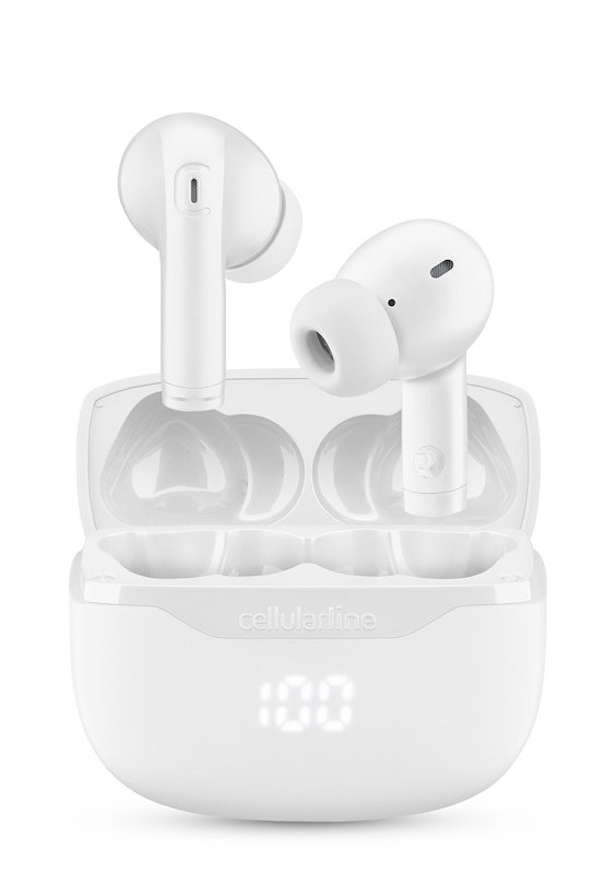 Cellularline Auricolari TWS Bluetooth Btkeytwsw Bianco
