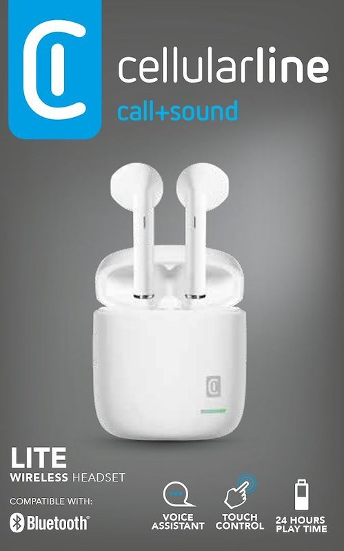 Cellularline Auricolari Wireless LITE TWS Btlitetwsw Bianco