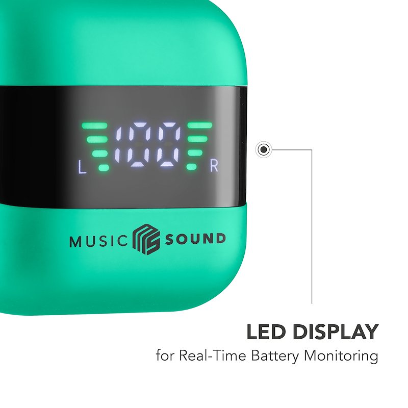 Cellularline Cuffie Wireless Bluetooth MusicSound Spark BTMSTWSSPARKG Verde