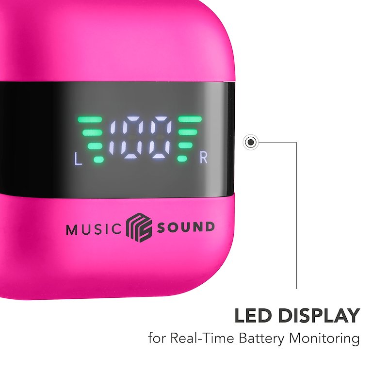 Cellularline Cuffie Wireless Bluetooth MusicSound Spark BTMSTWSSPARKP Rosa
