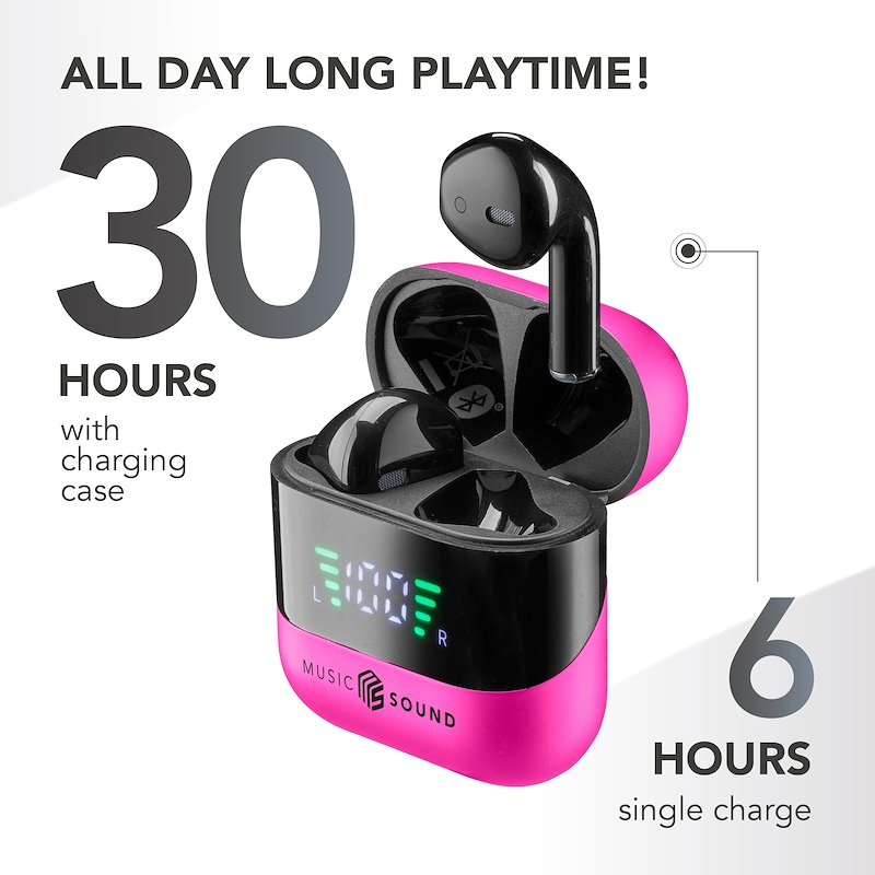 Cellularline Cuffie Wireless Bluetooth MusicSound Spark BTMSTWSSPARKP Rosa