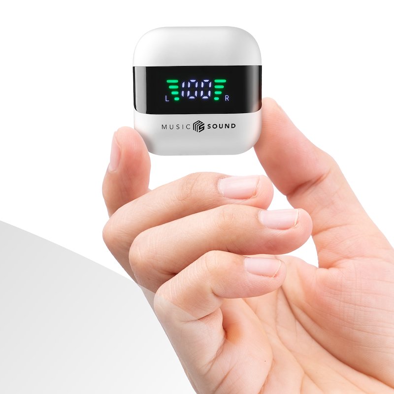 Cellularline Cuffie Wireless Bluetooth MusicSound Spark BTMSTWSSPARKW Bianco