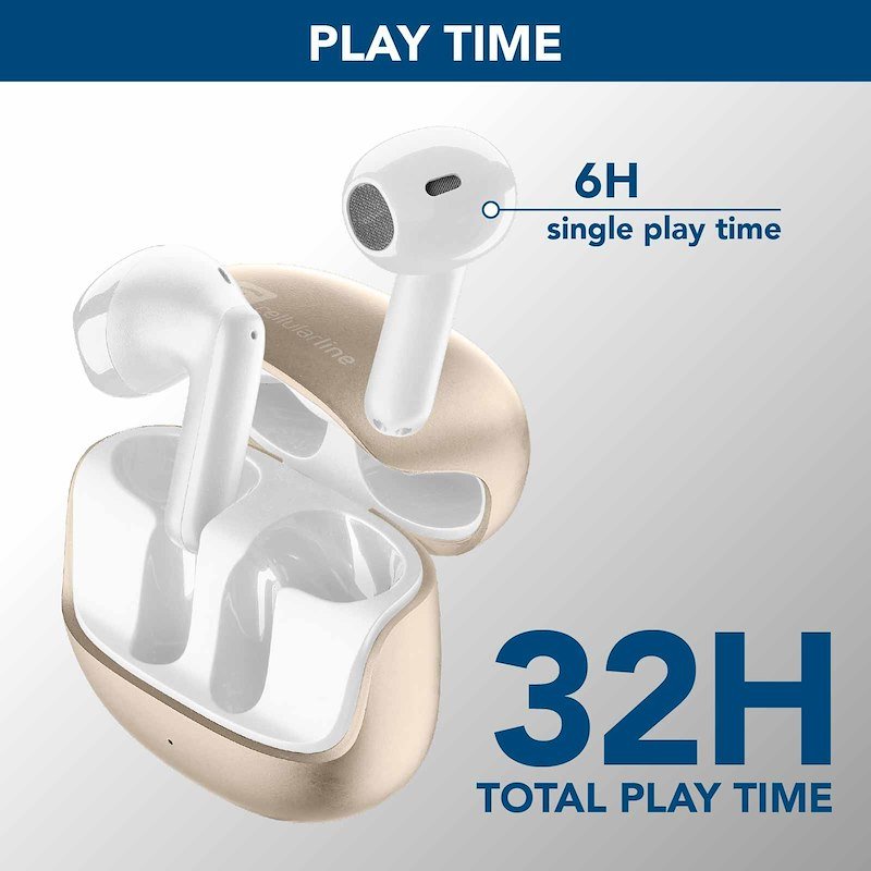 Cellularline Auricolari Bluetooth Call Purely Btpuretwsh Gold