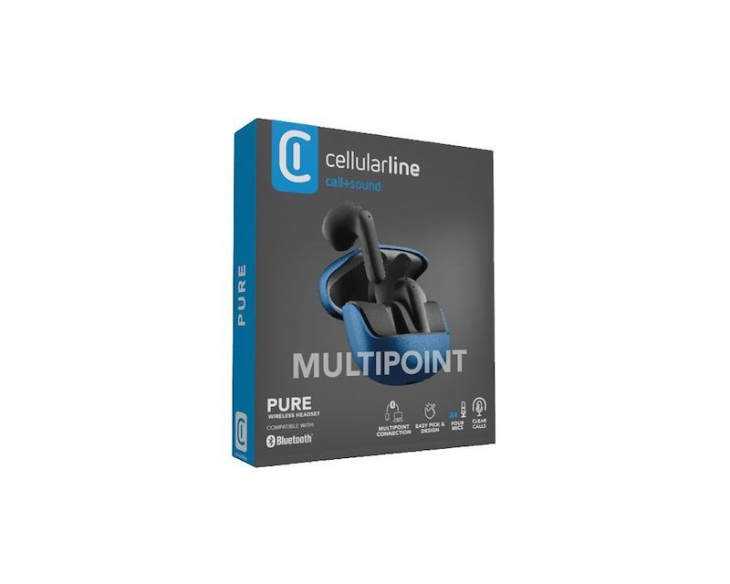 Cellularline Auricolari Bluetooth Call Purely Btpuretwsk Nero