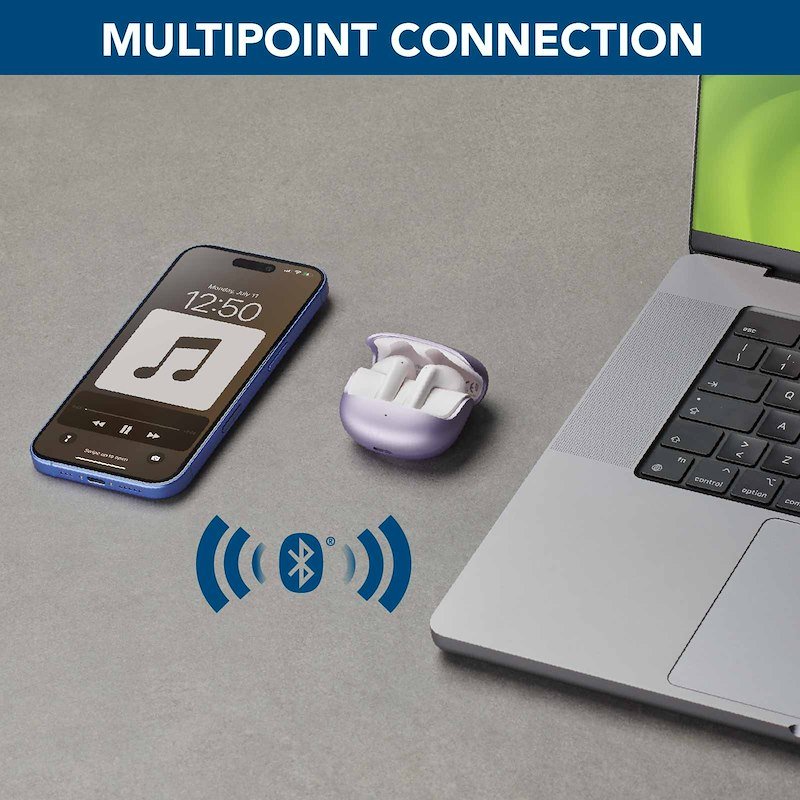 Cellularline Auricolari Bluetooth Call Purely Btpuretwsv Viola