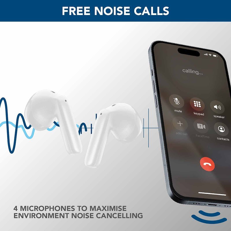 CELLULARLINE Auricolari Bluetooth AURICOLARI WIRELESS, Bianco - 12