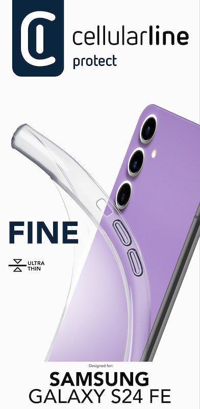 Cellularline Custodia Galaxy S24 FE Fine Trasparente