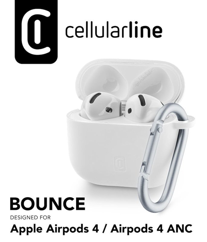 Cellularline custodia Bounce - AirPods 4/4 ANC Bounceairpods4w