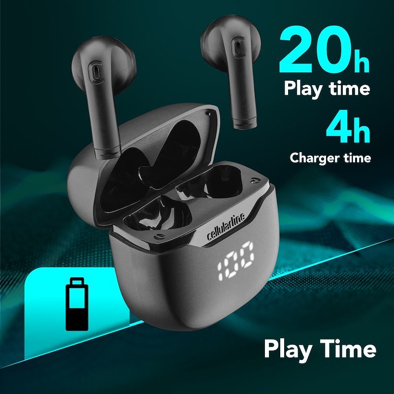 Cellularline Auricolare Bluetooth TWS CORE Nero - 10