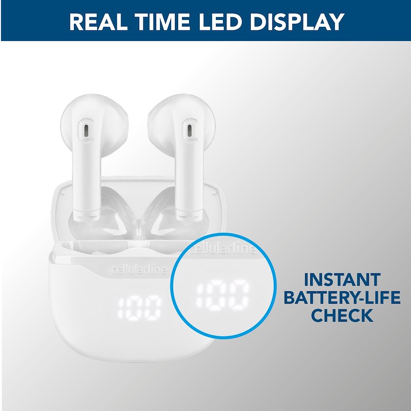 Cellularline Auricolari Bluetooth CORE Btcoretwsw Bianco