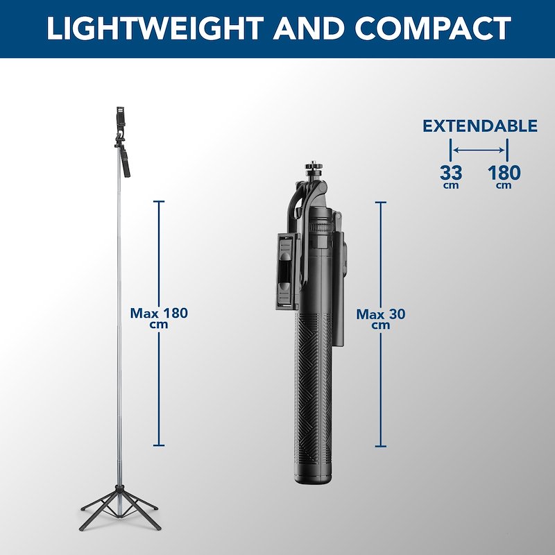 CellularLine SELFIE STICK MAX Btselfiestickmaxk Nero