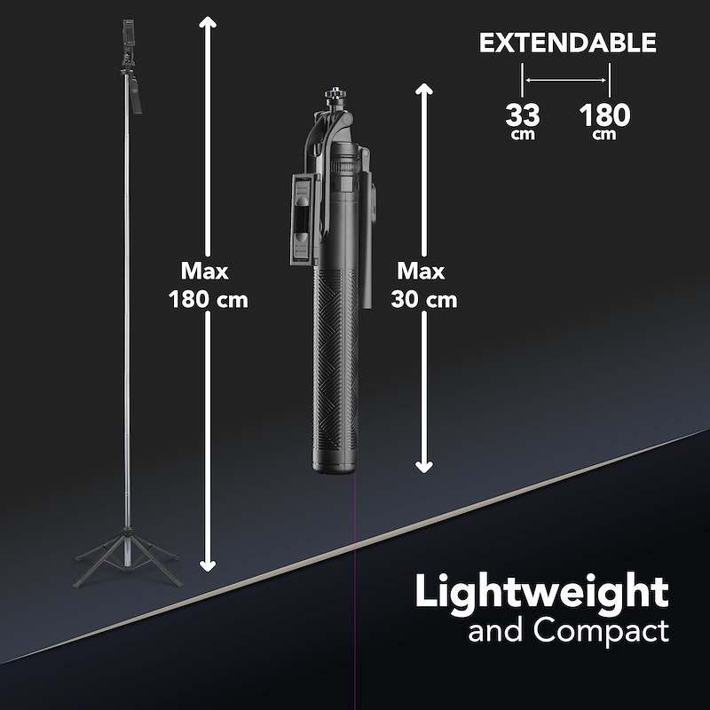 CellularLine SELFIE STICK MAX Btselfiestickmaxk Nero