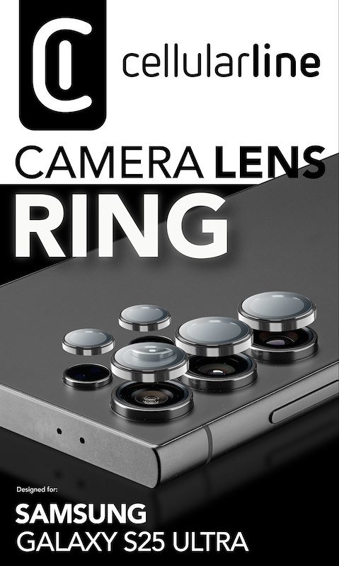 Cellularline Camera Lens Ring - Galaxy S25 Cameraringgals25u