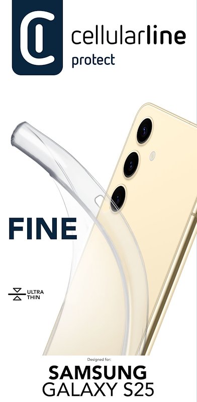 Cellularline Custodia Galaxy S25 Fine Trasparente