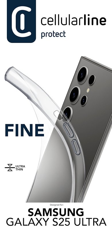 Cellularline Custodia Galaxy S25 Ultra Fine Trasparente