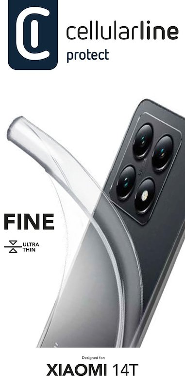 Cellularline Custodia Xiaomi 14T Fine Trasparente