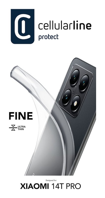 Cellularline Custodia Xiaomi 14T Pro Fine Trasparente