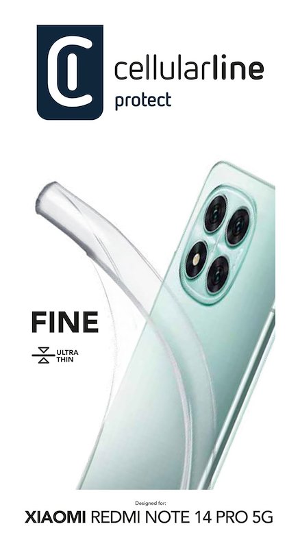 Cellularline Custodia Redmi Note 14 Pro 5G Fine Trasparente