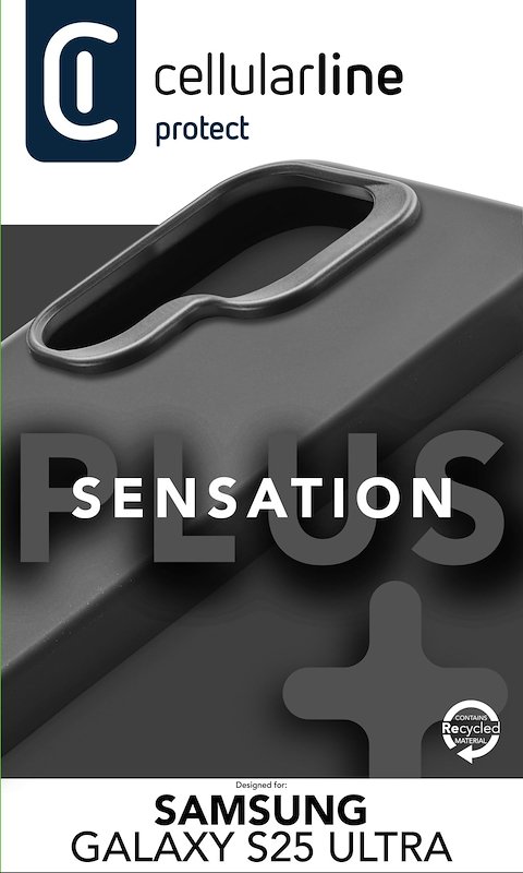 Cellularline Custodia Galaxy S25 Ultra Sensation+ Nero