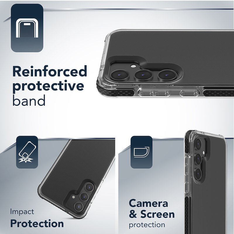 Cellularline Custodia Galaxy S25+ Tetra Force Strong Guard Nero