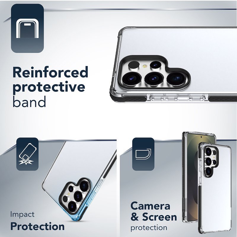 Cellularline Custodia Galaxy S25 Ultra Tetra Force Strong Guard Nero