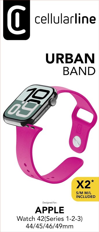 Cellularline Urban Band Apple Watch 42(Series 1-2-3) /44-49MM Rosa