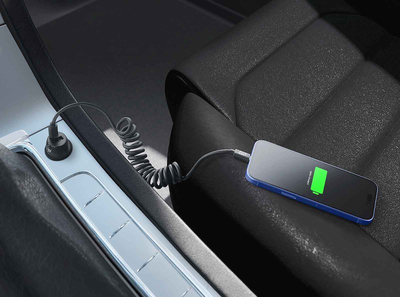 CellularLine Caricabatterie USB-C SPIRAL CABLE Usbdatadrivec2c12k Nero