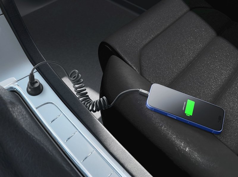 CellularLine Caricabatterie USB-C SPIRAL CABLE Usbdatadrivec2c12k Nero