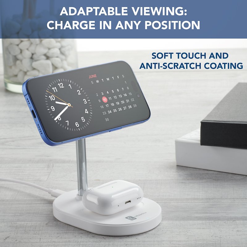 Cellularline MAG DUO Station di ricarica wireless bianco