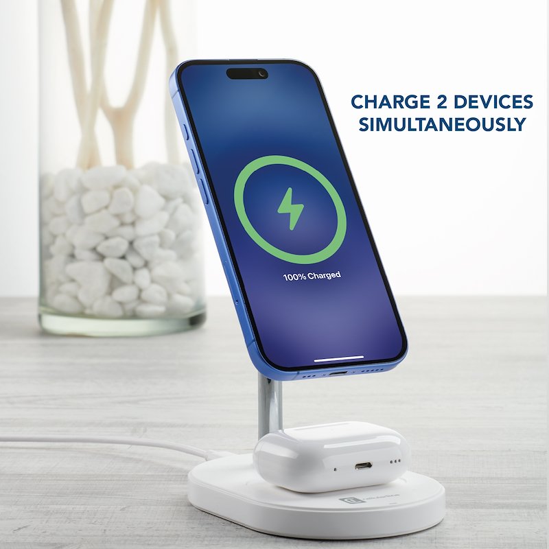 Cellularline MAG DUO Station di ricarica wireless bianco