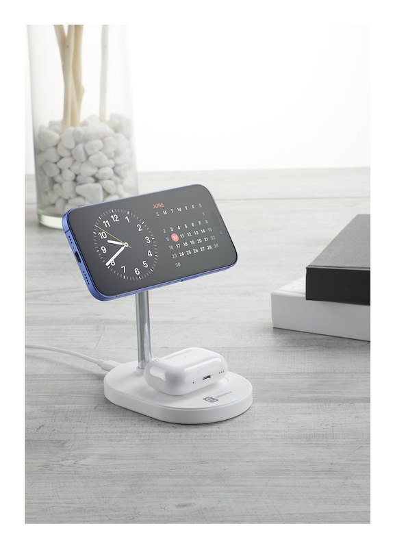 Cellularline MAG DUO Station di ricarica wireless bianco