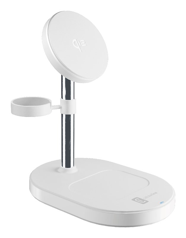 CellularLine Stazione di ricarica wireless MAG TRIO Wir3in1magqi2w