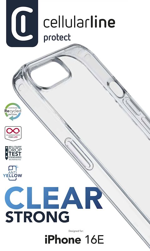 Cellularline Cover Clear Protect iPhone 16e/17e Clearduoiphse4t Trasparente