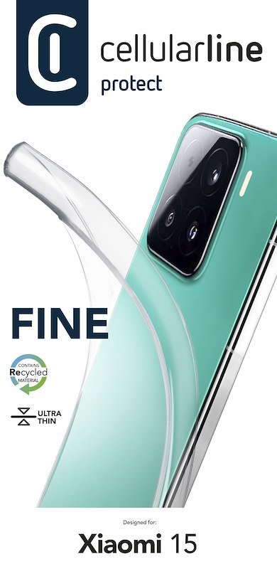 Cellularline Custodia Xiaomi 15 Fine Trasparente