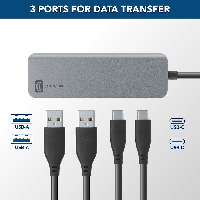 Cellularline Starter Hub Hubusbc4pd100wdk Nero