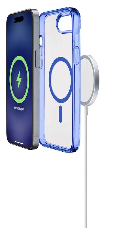 Cellularline Custodia iPhone 16e/17e Iconic Mag Blu