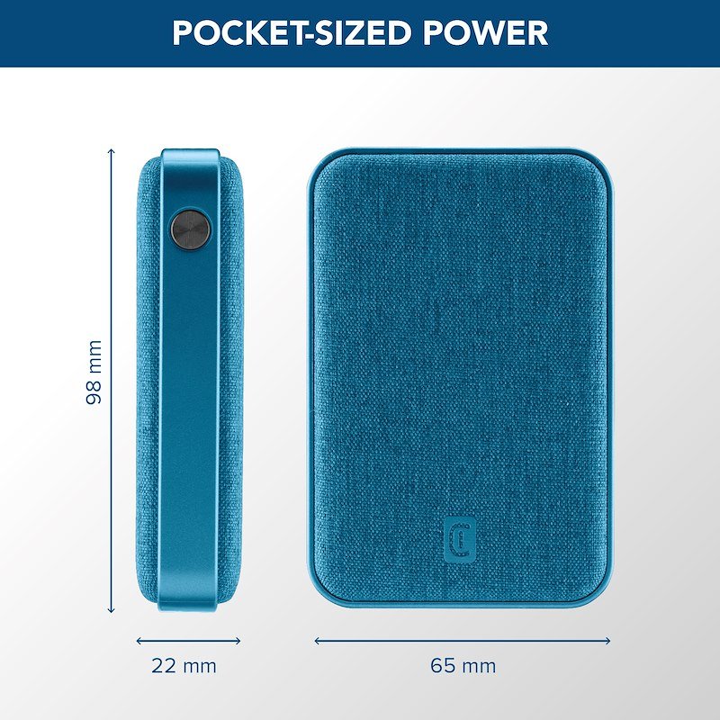 Cellularline power bank Pbglam10000pdb Blu