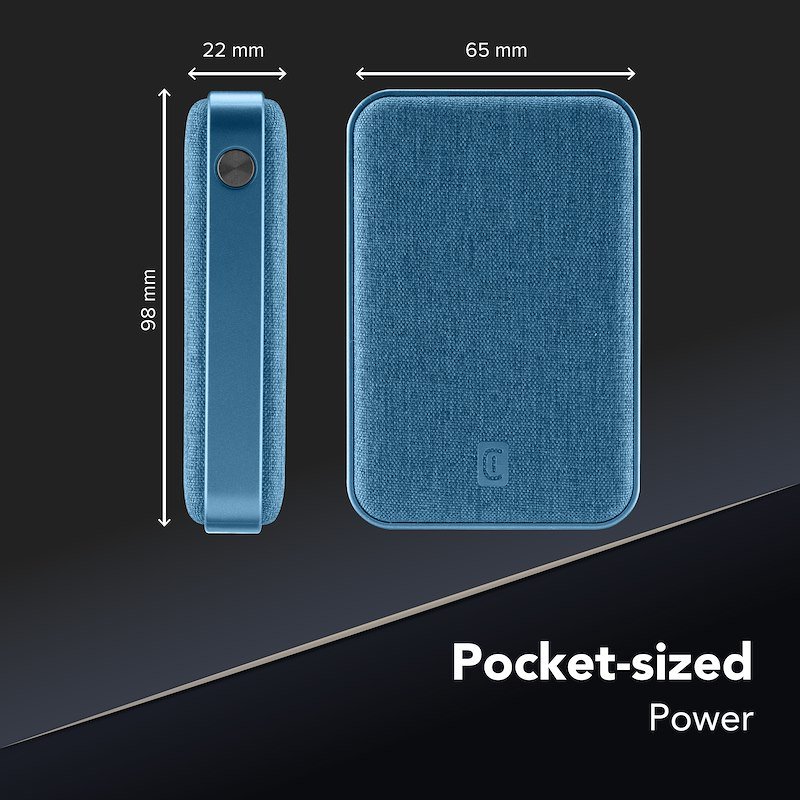 Cellularline power bank Pbglam10000pdb Blu