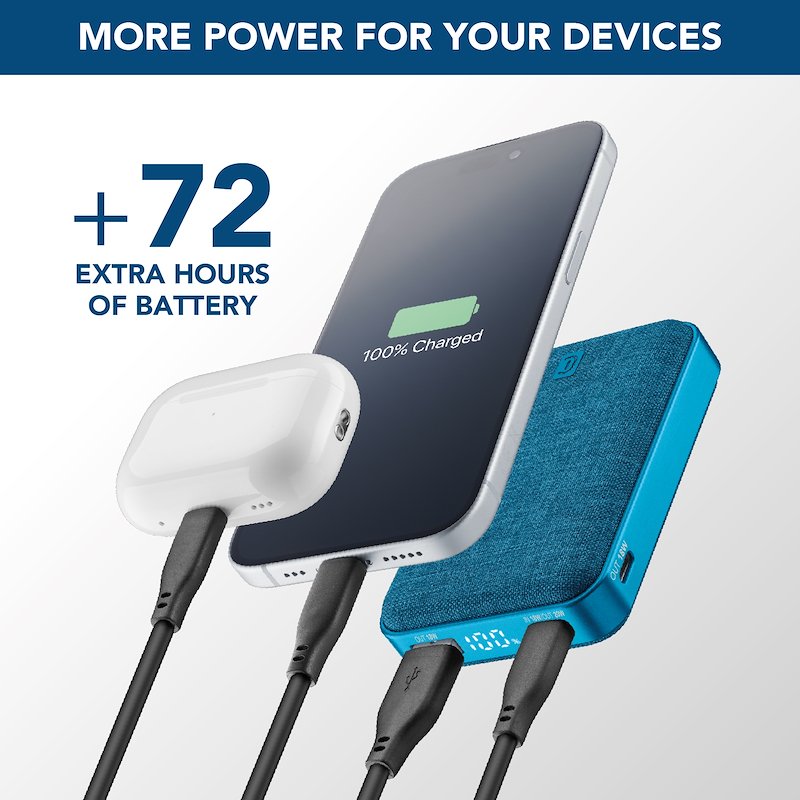 Cellularline power bank Pbglam10000pdb Blu