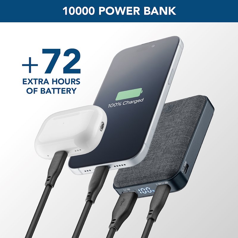 Cellularline Batterie portatili Pbglam10000pdk Nero