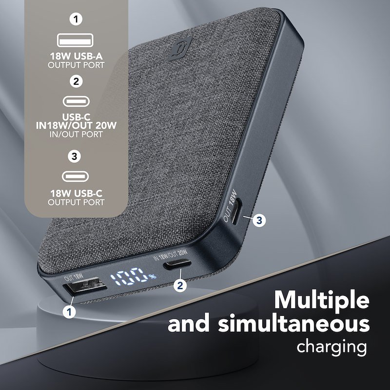 Cellularline Batterie portatili Pbglam10000pdk Nero