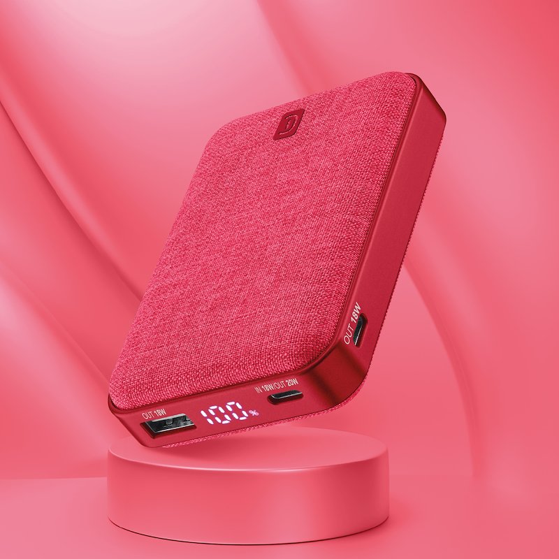 Cellularline Power Bank Glam Pbglam10000pdr rosso